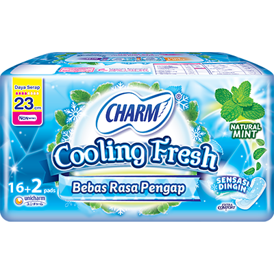 CHARM Cooling Fresh - Non Wing 23cm 16p