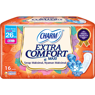 CHARM Extra Comfort Maxi – Non Wing 26cm