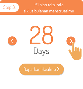 Step 3. Pilihlah rata-rata siklus bulanan menstruasimu