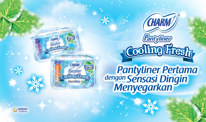 CHARM Cooling Fresh Pantyliner; Pantyliner Sensasi Dingin CHARM