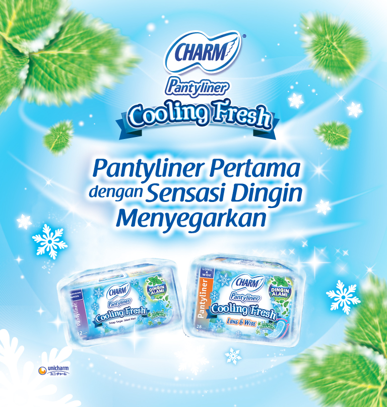 CHARM Cooling Fresh Pantyliner; Pantyliner Sensasi Dingin CHARM