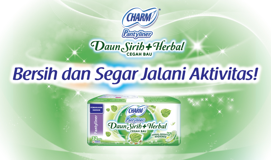 CHARM Daun Sirih + Herbal Pantyliner