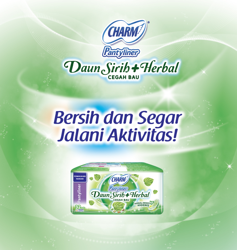 CHARM Daun Sirih + Herbal Pantyliner