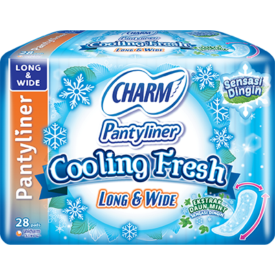 CHARM Pantyliner Cooling Fresh – Long & Wide