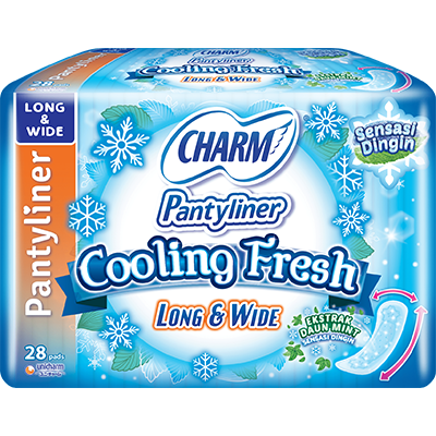 CHARM Pantyliner Cooling Fresh – Long & Wide