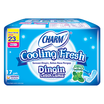 CHARM Cooling Fresh - Non Wing 23cm 16p