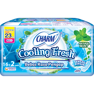 CHARM Cooling Fresh - Non Wing 23cm 16p