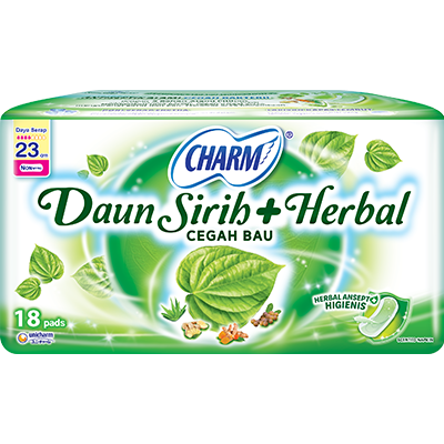 Charm Daun Sirih+Herbal Non Wing 23cm
