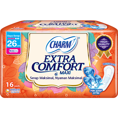 CHARM Extra Comfort Maxi – Non Wing 26cm