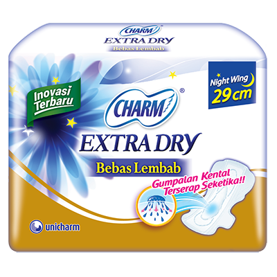 CHARM Extra Dry Slim - Night 29cm