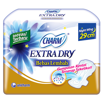 CHARM Extra Dry Slim - Night 29cm