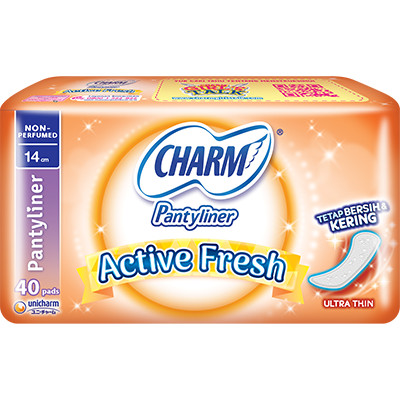 Charm Pantyliner Active Fresh Non-Perfumed