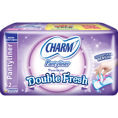 Charm Pantyliner Double Fresh Non-Perfumed
