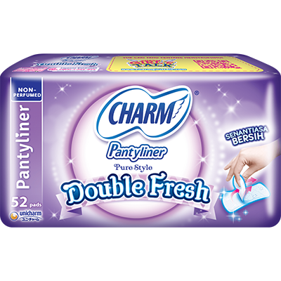 Charm Pantyliner Double Fresh Non-Perfumed